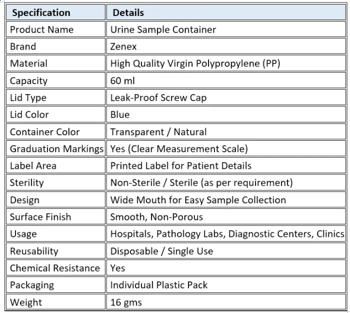 Sample Collection Container